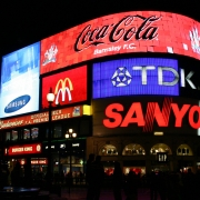 Narrowcasting picadilly circus