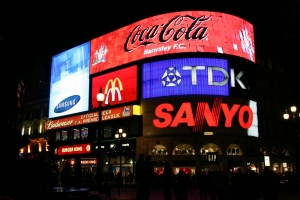 Narrowcasting picadilly circus